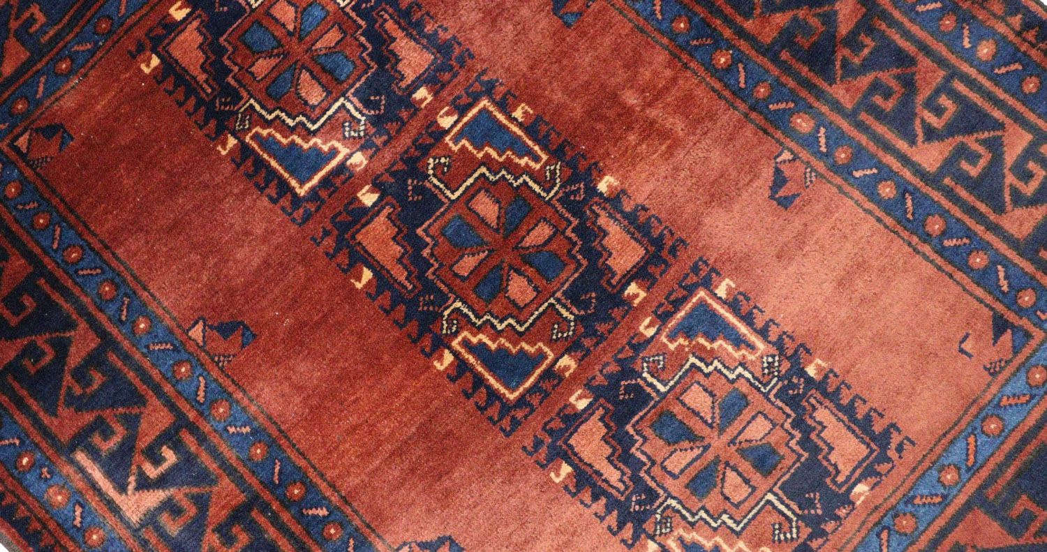 Afghan Teppich 115 x 94 cm - rost - Image 2