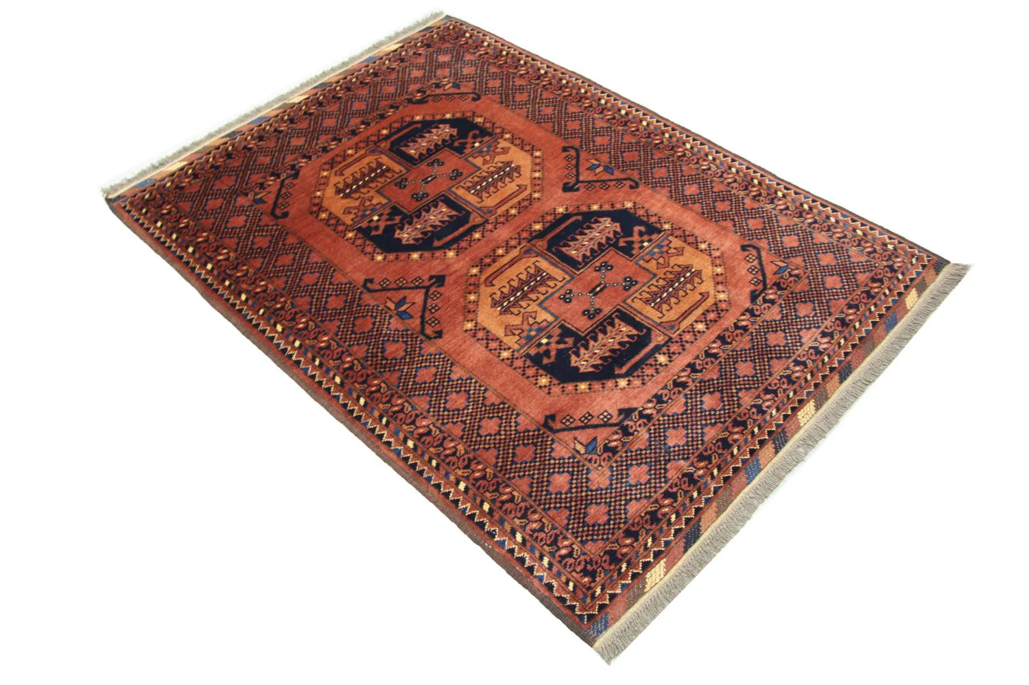 Afghan Teppich 142 x 104 cm - braun - Image 4