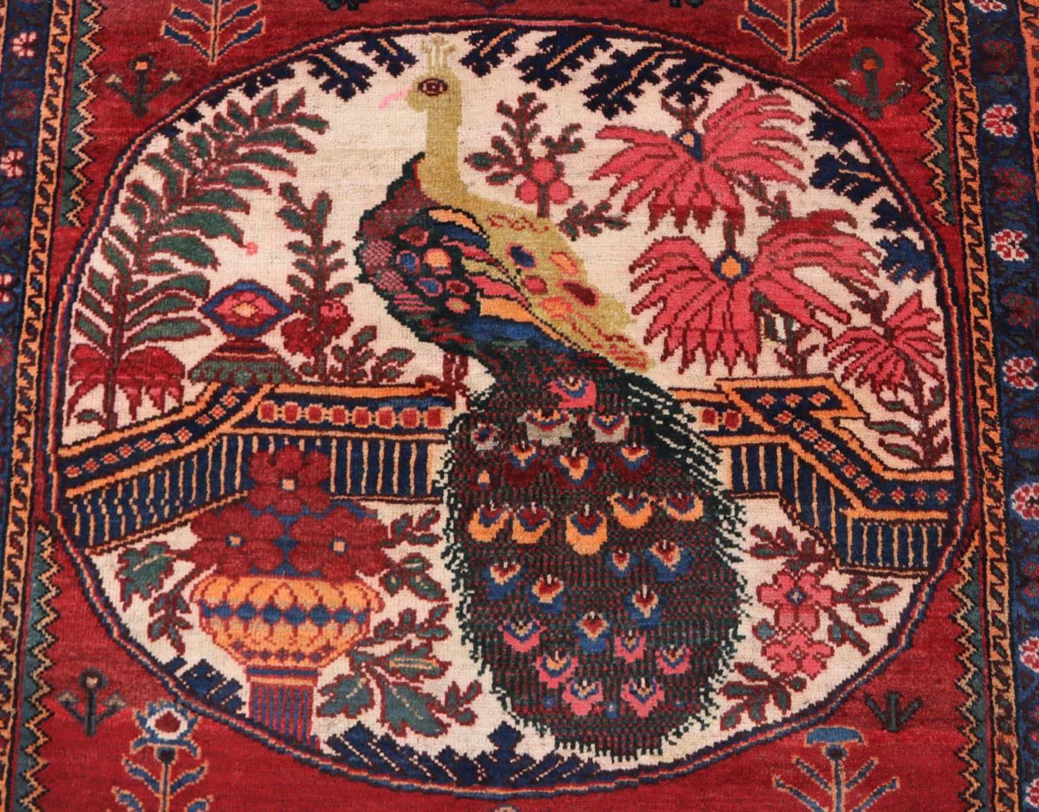 Afghan Teppich 145 x 117 cm - dunkelrot - Image 2