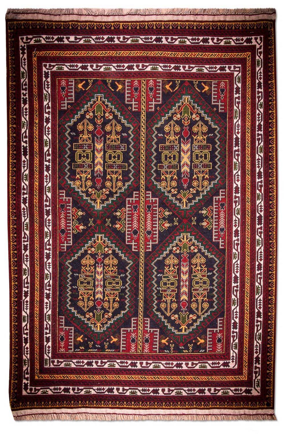 Afghan Teppich 145x92cm - Orientteppich