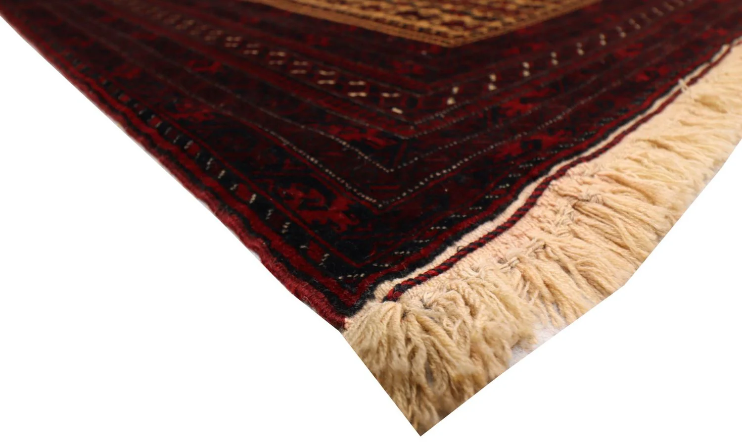 Afghan Teppich 150 x 95 cm - dunkelrot - Image 3