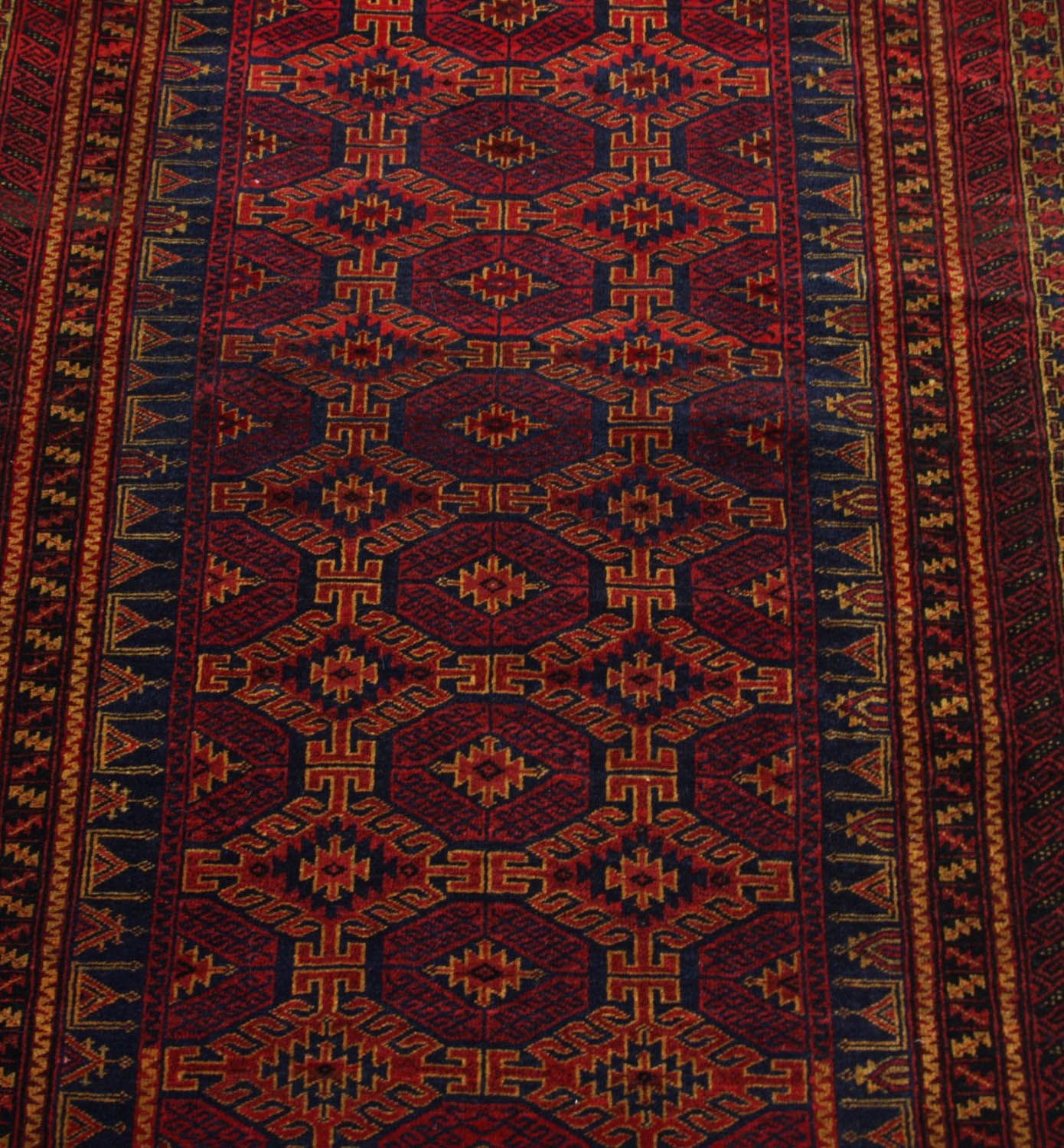 Afghan Teppich 152 x 95 cm - rot - Image 2