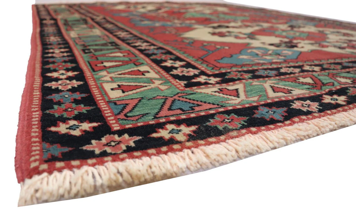 Afghan Teppich 170 x 138 cm - rot - Image 3