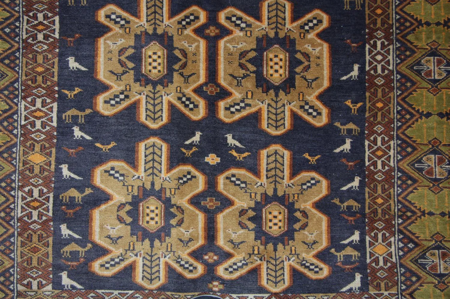 Afghan Teppich 175 x 108 cm - blau - Image 2