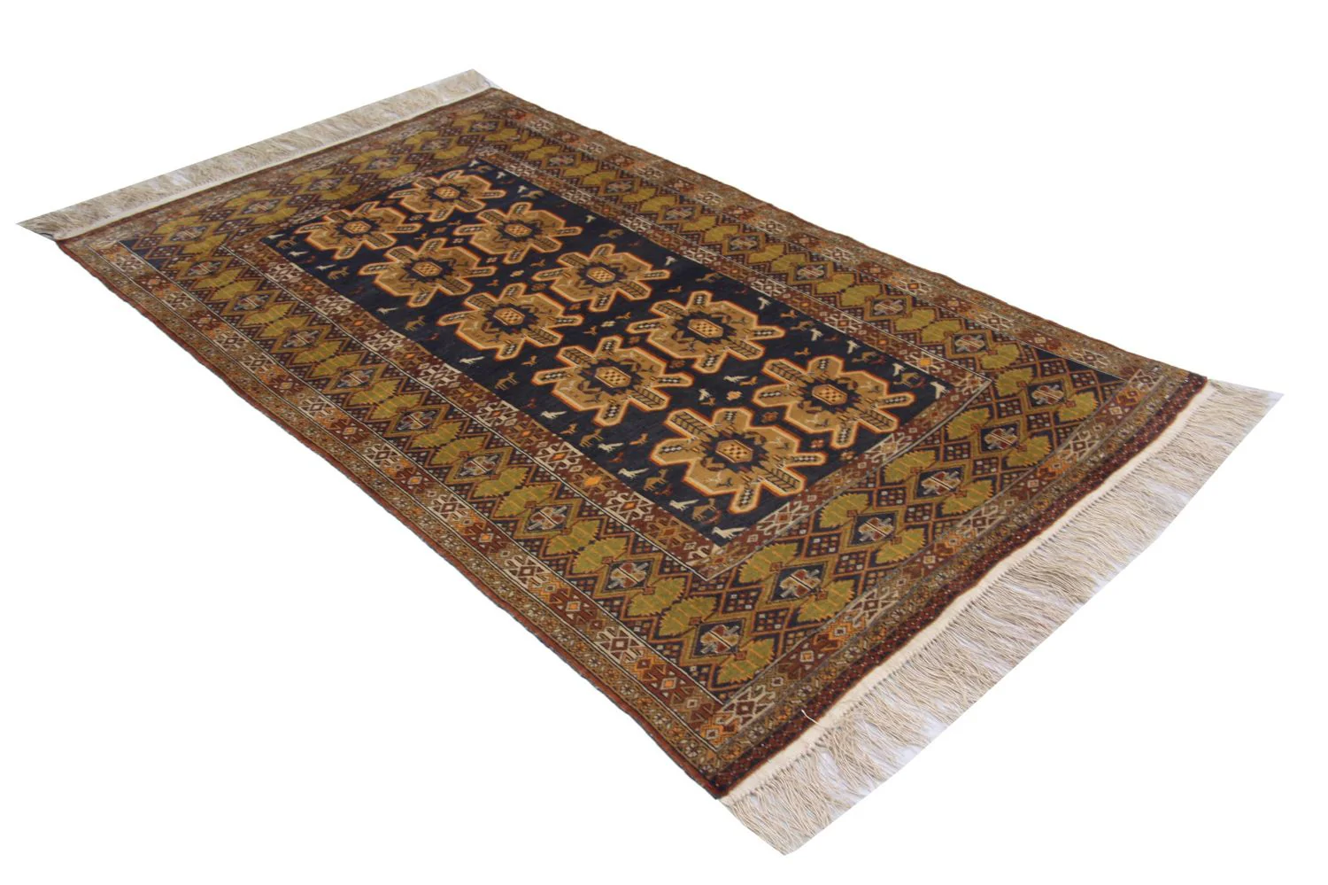 Afghan Teppich 175 x 108 cm - blau - Image 4