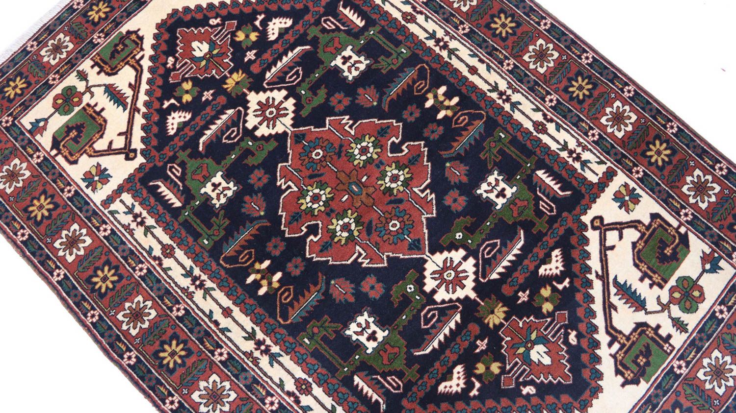 Afghan Teppich 182 x 129 cm - dunkelblau - Image 3