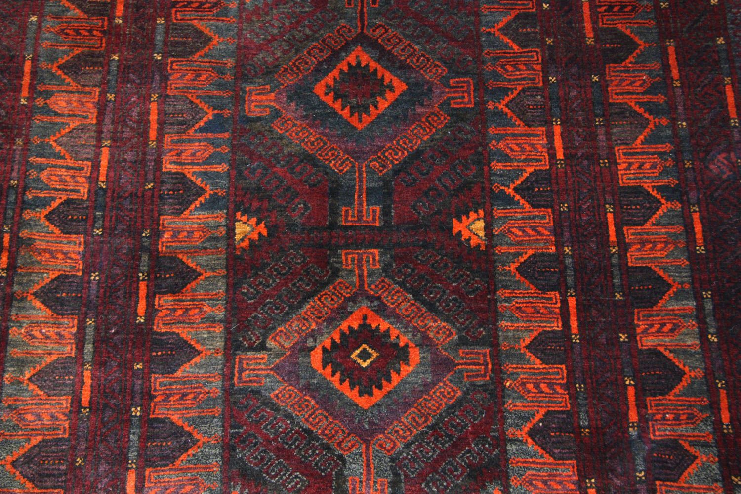 Afghan Teppich 208 x 123 cm - blau - Image 2