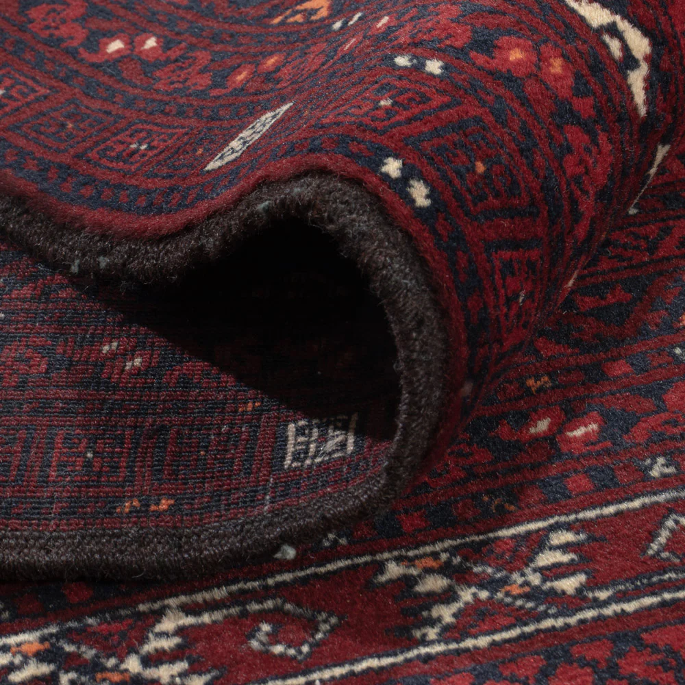 Afghan Teppich - 242 x 165 cm - dunkelrot - Image 5