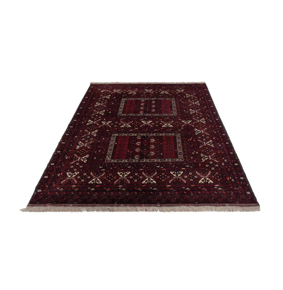 Afghan Teppich - 242 x 165 cm - dunkelrot - Image 6