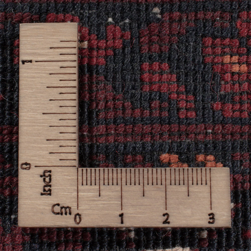 Afghan Teppich - 242 x 165 cm - dunkelrot - Image 7