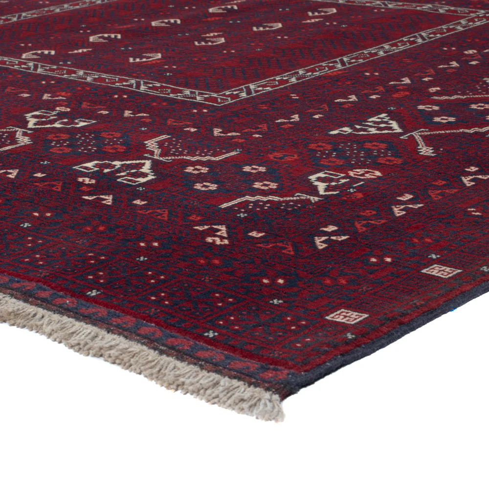 Afghan Teppich - 242 x 166 cm - dunkelrot - Image 4