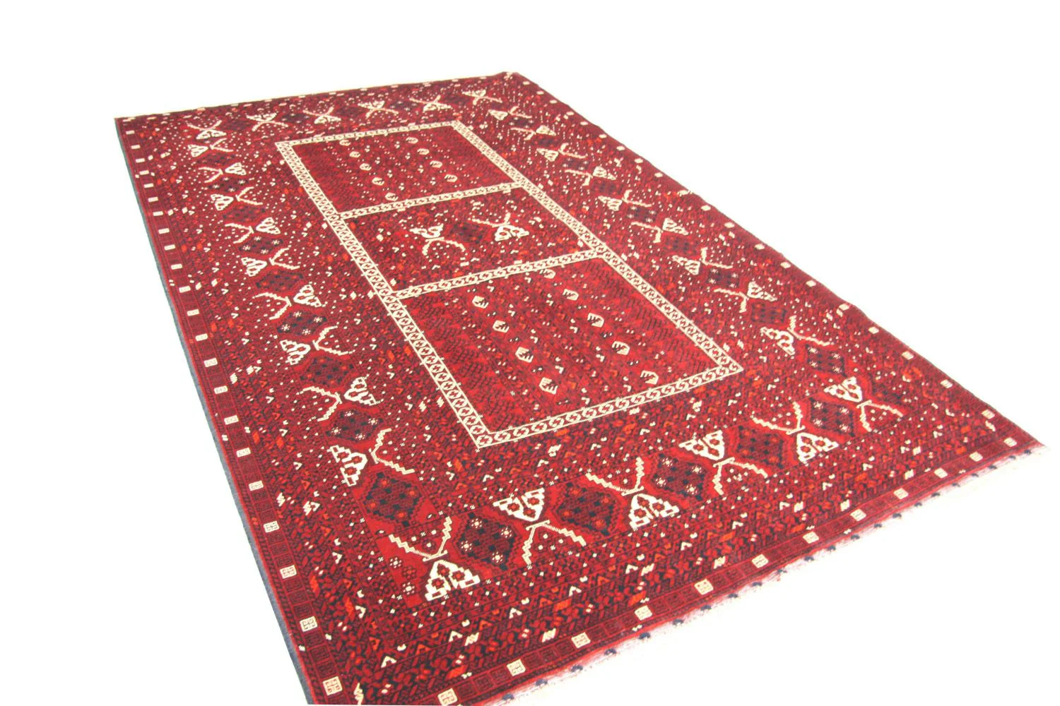 Afghan Teppich 247 x 161 cm - rot - Image 3