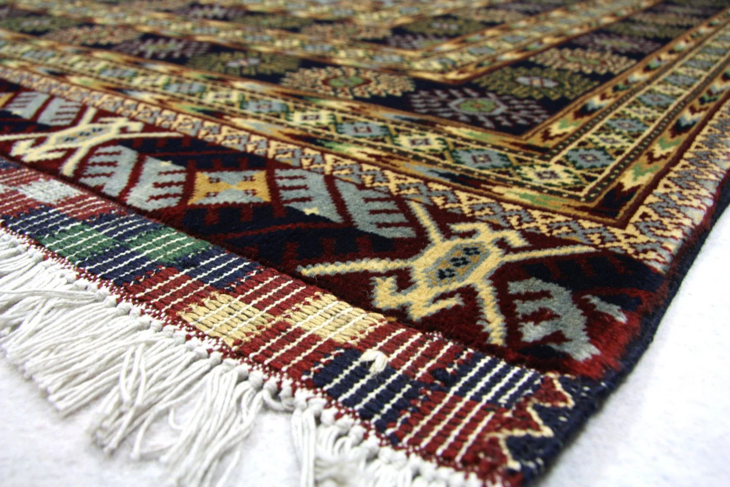 Afghan Teppich 298 x 199 cm - blau - Image 3