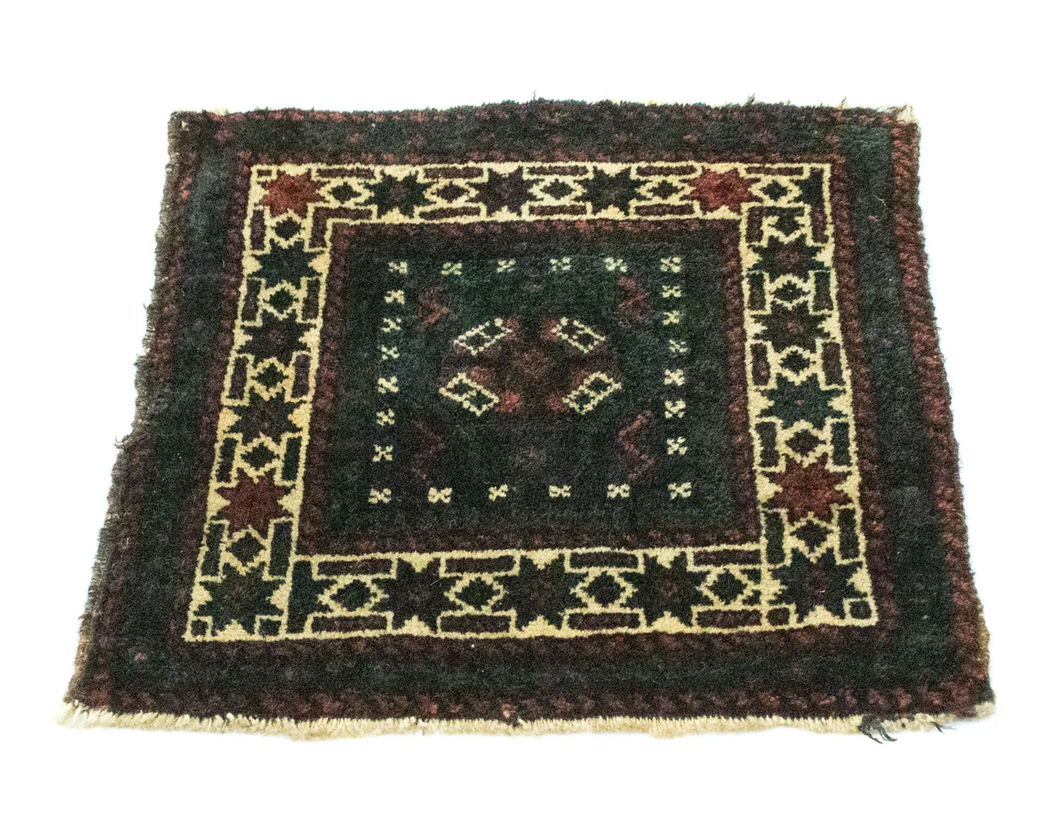 Afghan Teppich 35x33cm - Orientteppich - Image 4