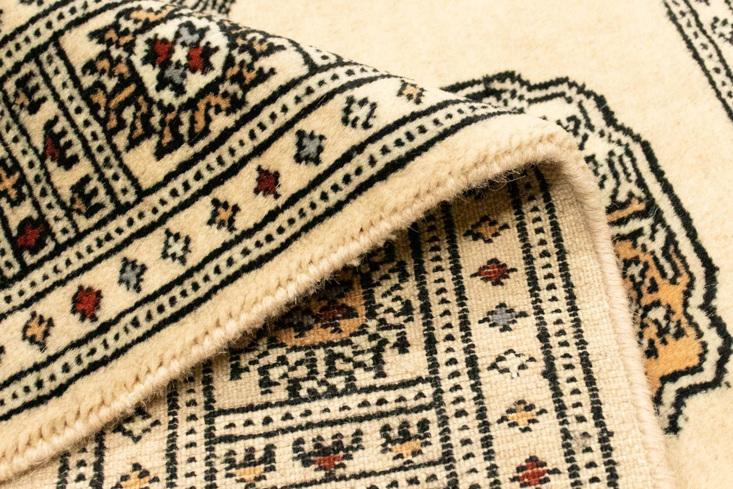 Afghan Teppich - Buchara 129 x 78 cm - beige - Image 3
