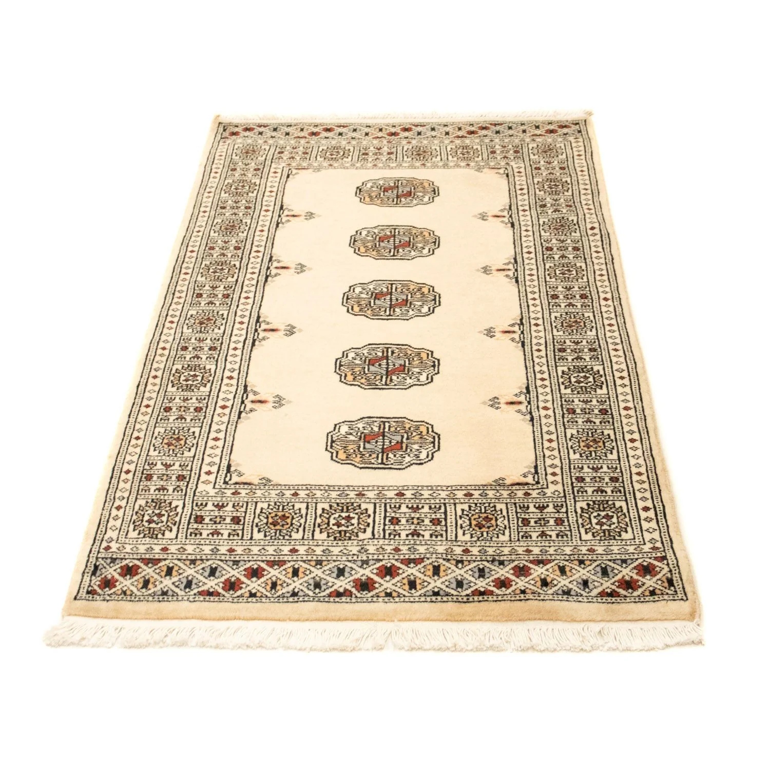 Afghan Teppich - Buchara 129 x 78 cm - beige - Image 4