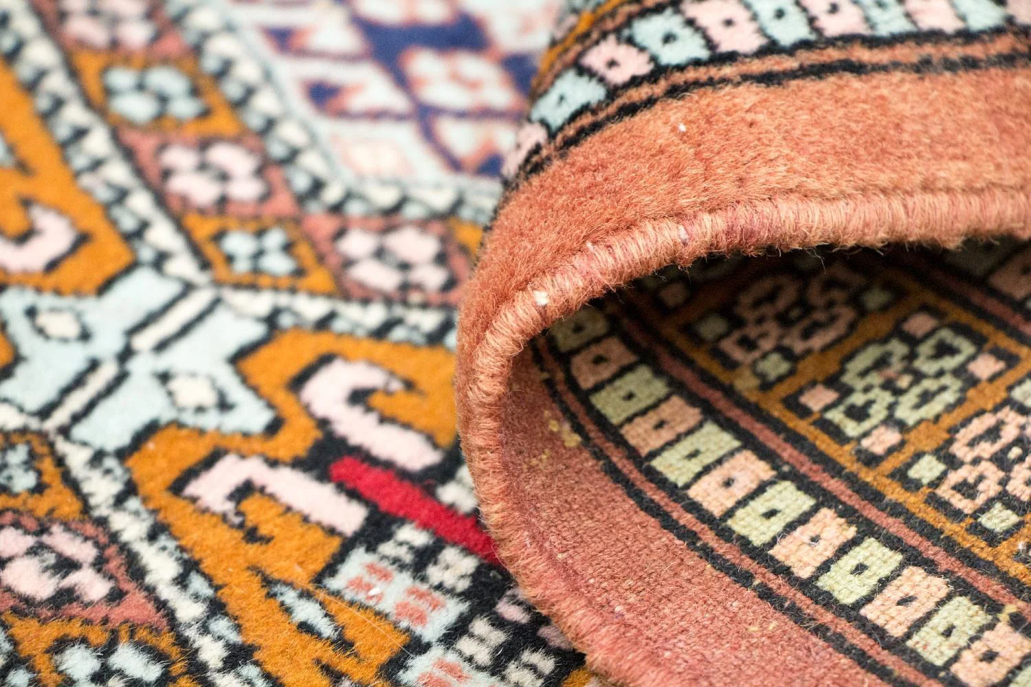 Afghan Teppich - Buchara 168 x 130 cm - rot - Image 4