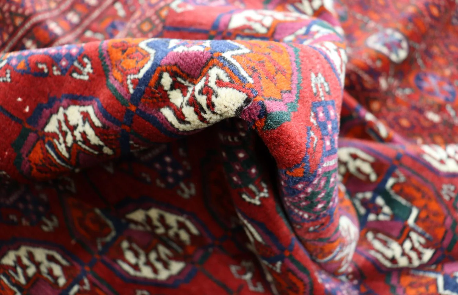Afghan Teppich - Buchara 180 x 123 cm - rot - Image 4