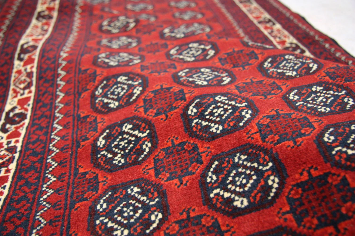 Afghan Teppich - Buchara 258 x 87 cm - rot - Image 2