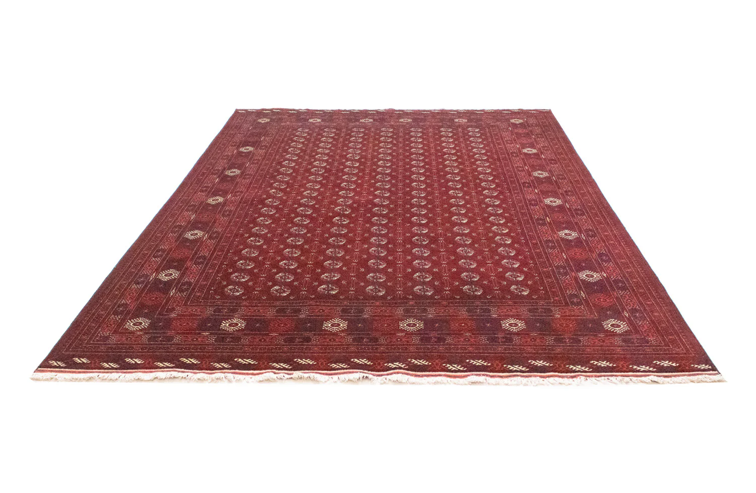 Afghan Teppich - Buchara 297 x 198 cm - dunkelbraun - Image 5