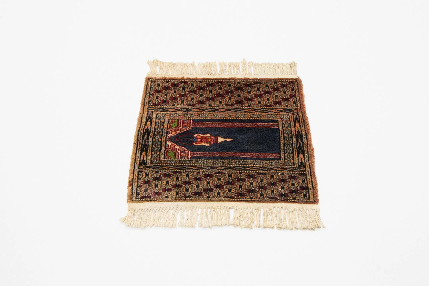 Afghan Teppich - Buchara 44 x 47 cm - blau - Image 4