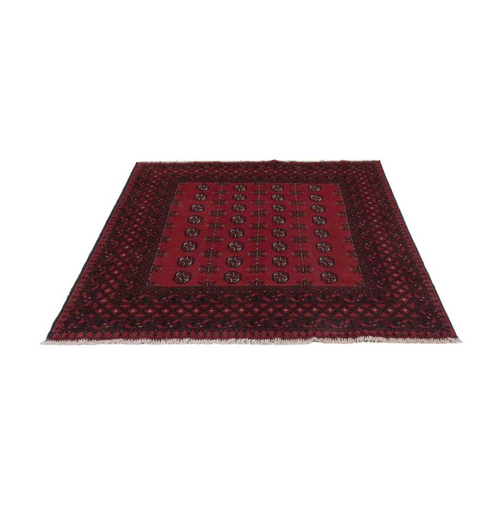 Afghan Teppich - Filpa - 199 x 149 cm - dunkelrot - Image 6