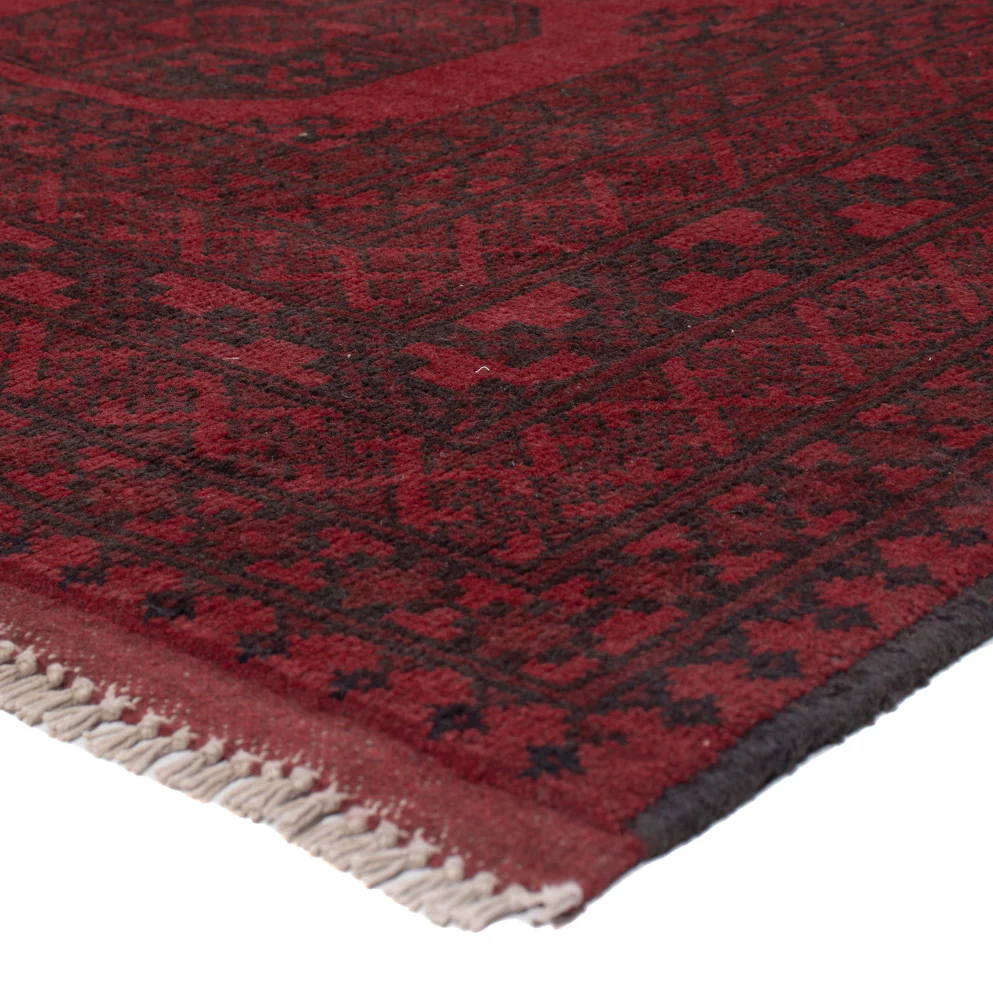 Afghan Teppich - Filpa - 293 x 197 cm - dunkelrot - Image 4