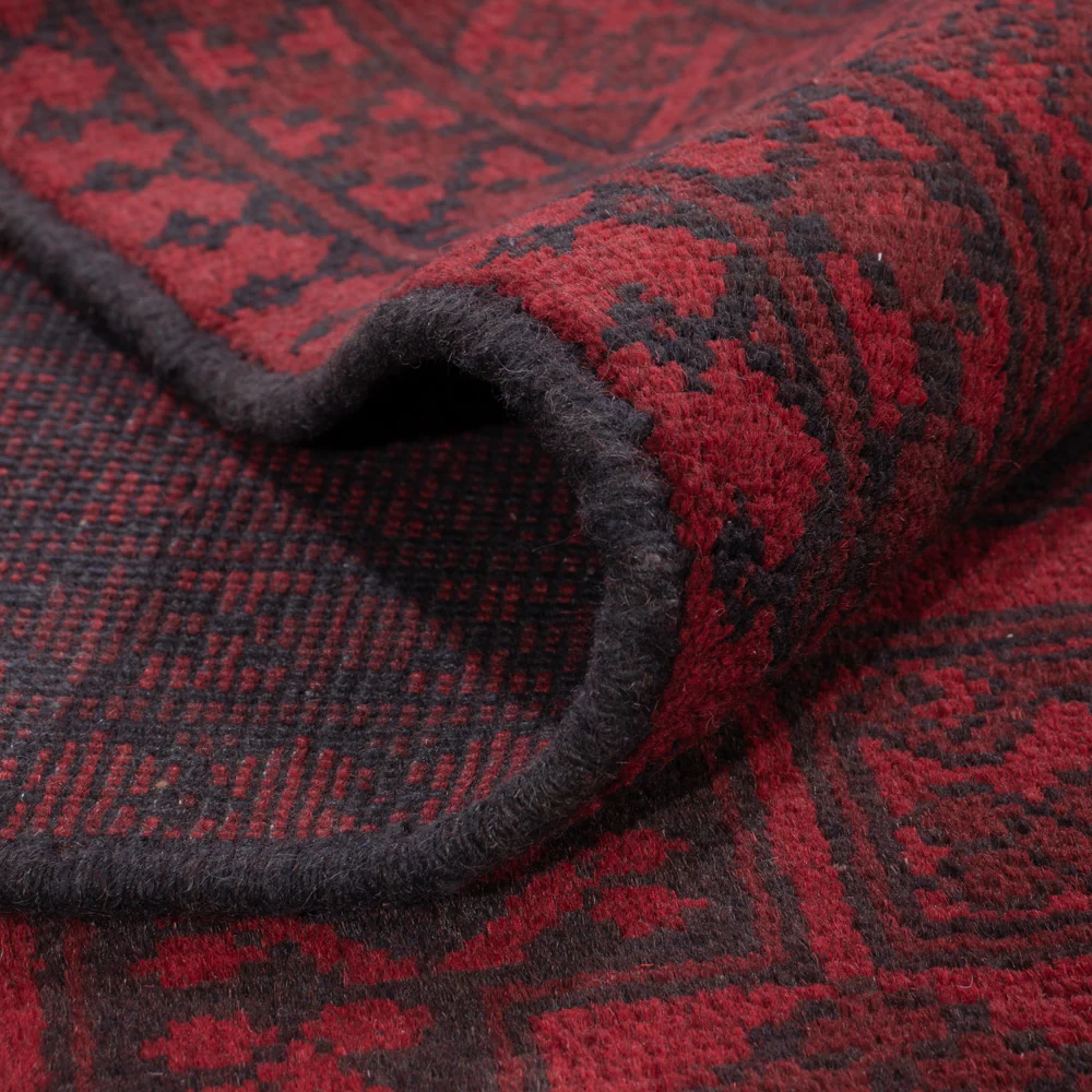 Afghan Teppich - Filpa - 293 x 197 cm - dunkelrot - Image 5