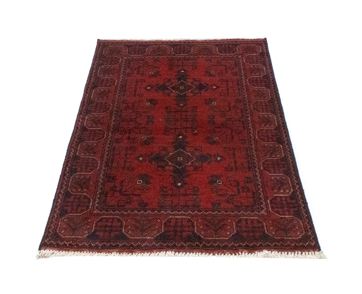 Afghan Teppich - Kunduz 120 x 77 cm - dunkelblau - Image 5