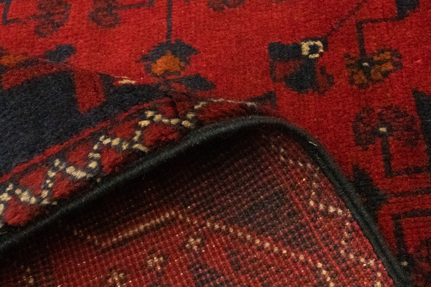 Afghan Teppich - Kunduz 125 x 83 cm - rot - Image 4