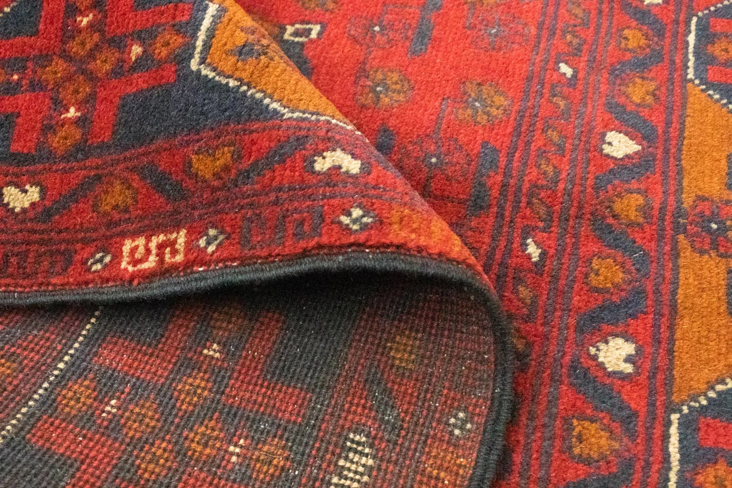 Afghan Teppich - Kunduz 154 x 100 cm - rot - Image 4