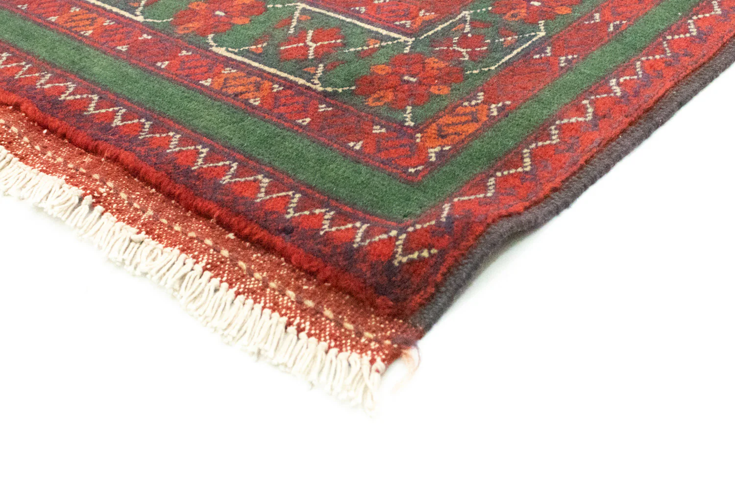 Afghan Teppich - Kunduz 190 x 150 cm - rot - Image 2