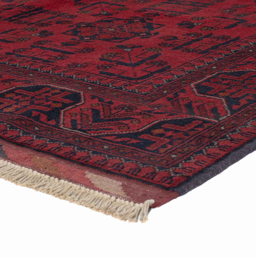 Afghan Teppich - Kunduz - 191 x 155 cm - rot - Image 4