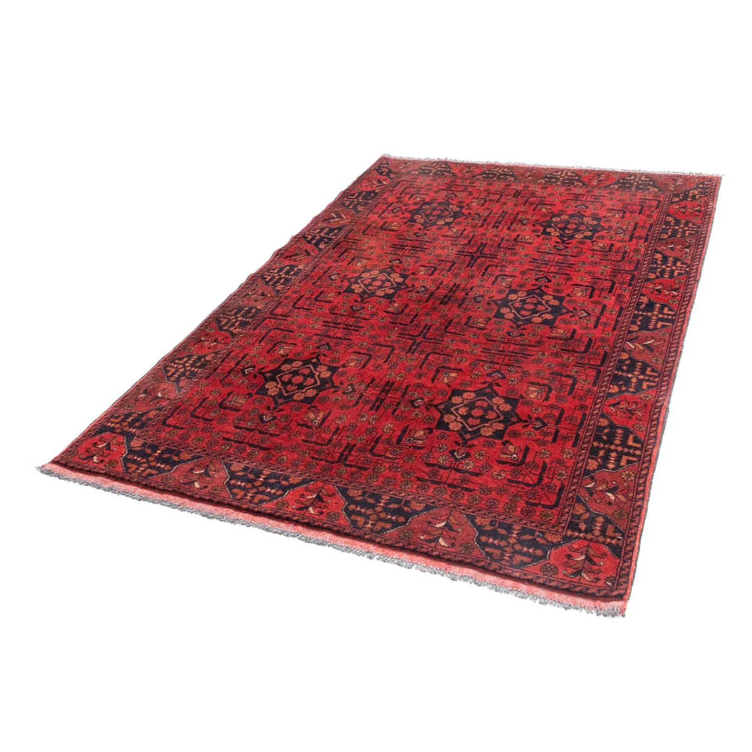 Afghan Teppich - Kunduz 193 x 129 cm - rot - Image 5