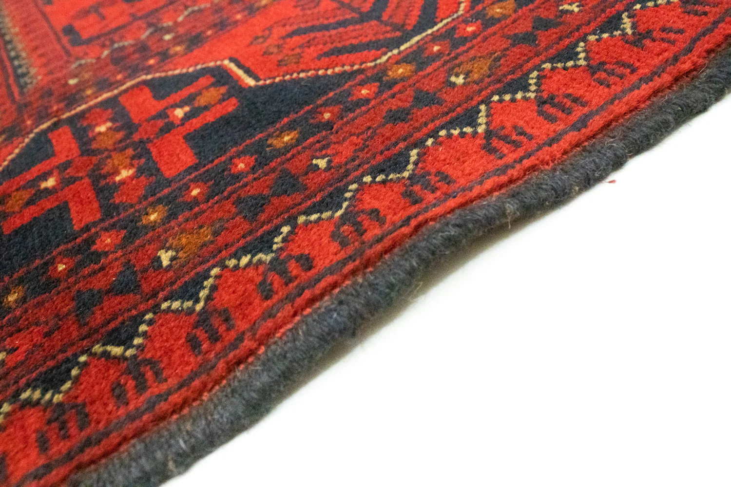 Afghan Teppich - Kunduz 193 x 151 cm - rot - Image 3
