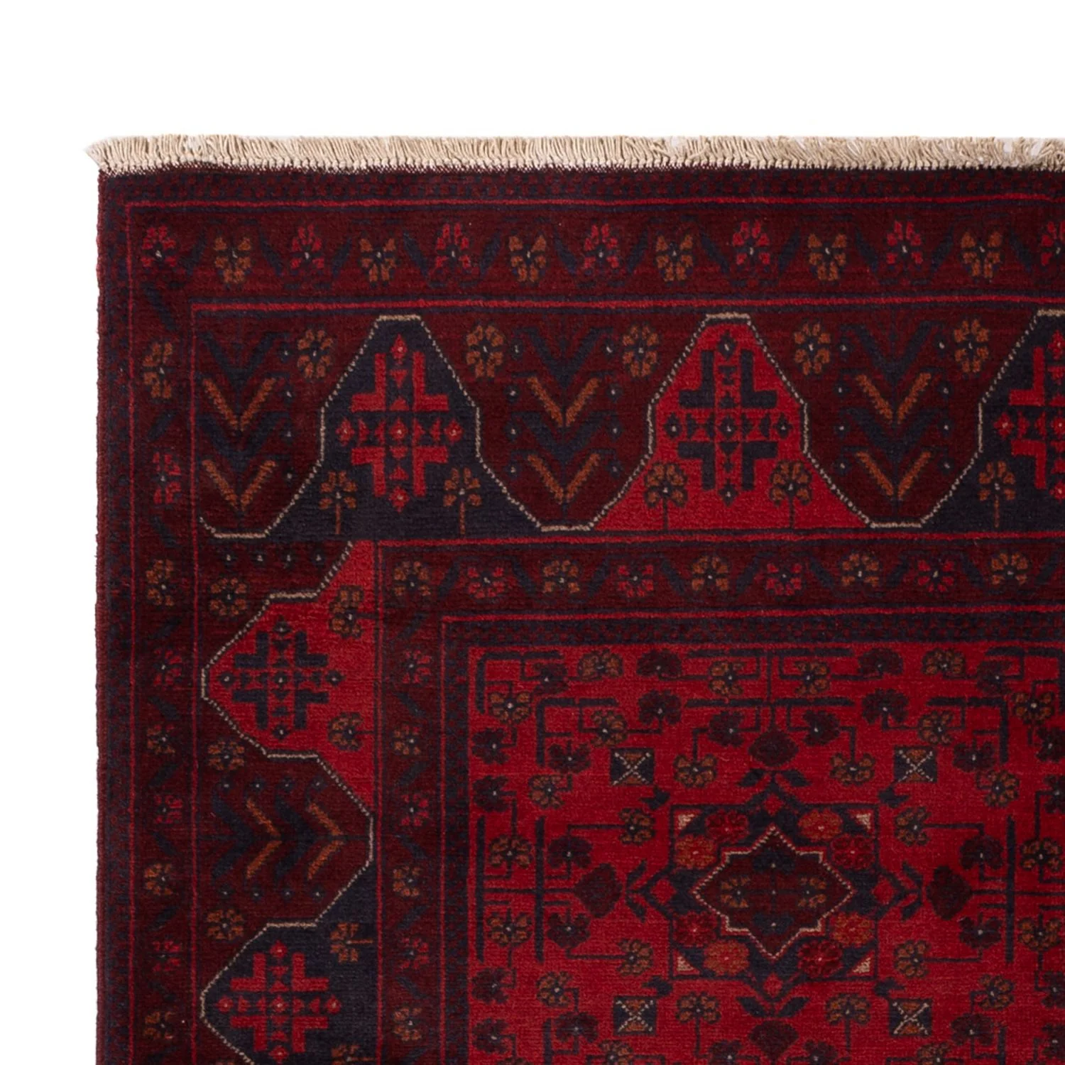 Afghan Teppich - Kunduz - 194 x 125 cm - rot - Image 3