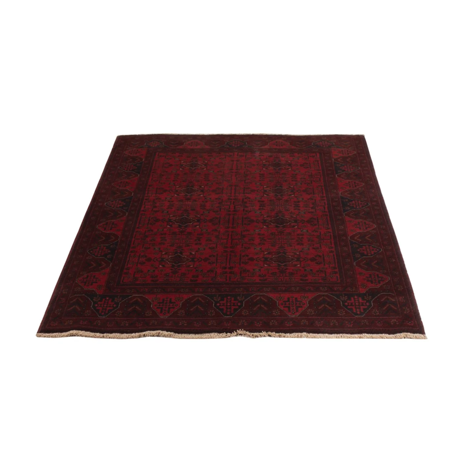 Afghan Teppich - Kunduz - 194 x 125 cm - rot - Image 5