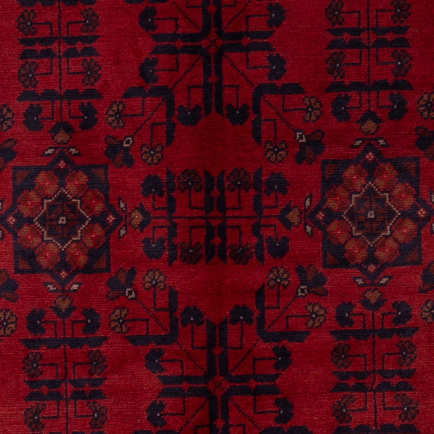 Afghan Teppich - Kunduz - 195 x 125 cm - dunkelrot - Image 2