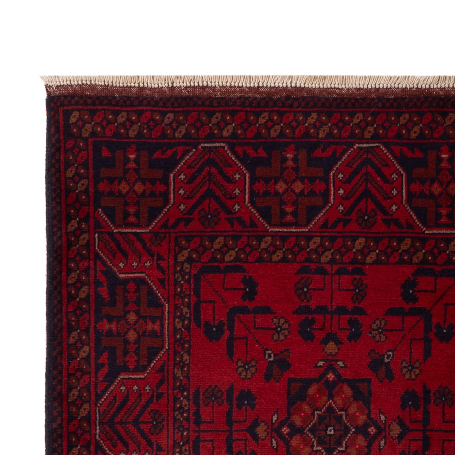 Afghan Teppich - Kunduz - 195 x 125 cm - dunkelrot - Image 3