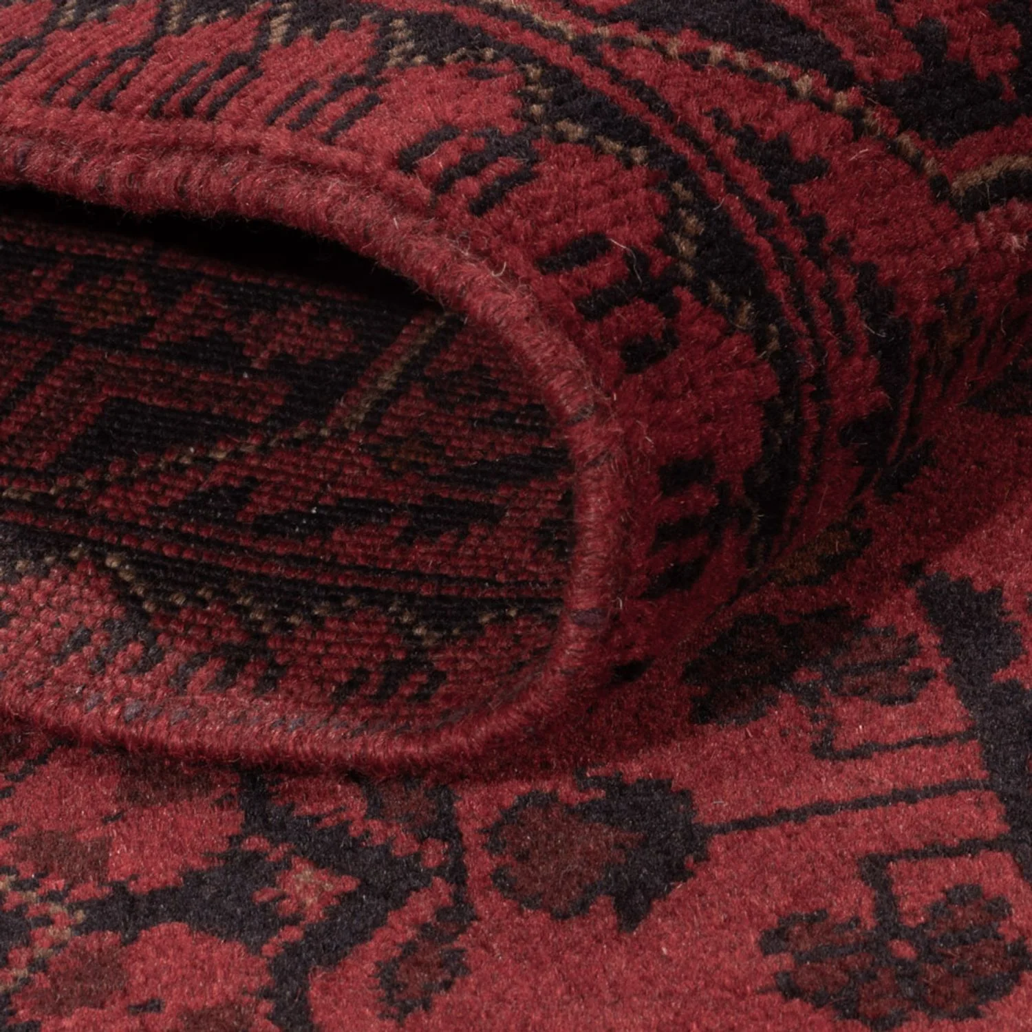 Afghan Teppich - Kunduz - 195 x 125 cm - rot - Image 4