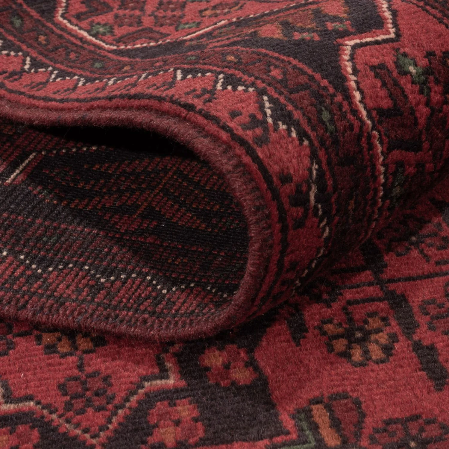 Afghan Teppich - Kunduz - 196 x 120 cm - rot - Image 4