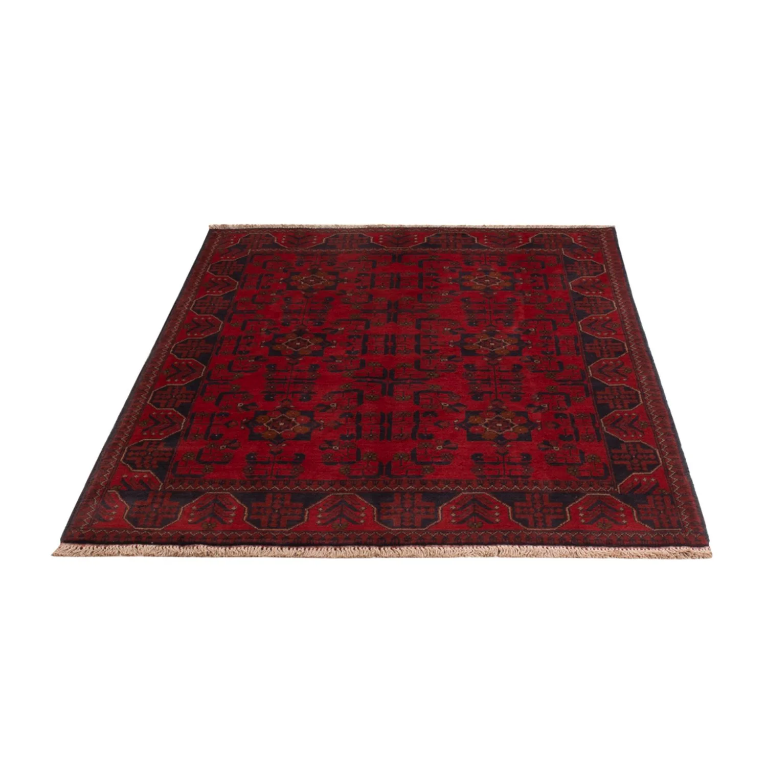 Afghan Teppich - Kunduz - 196 x 121 cm - dunkelrot - Image 5