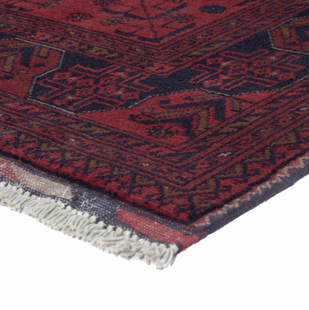 Afghan Teppich - Kunduz - 196 x 148 cm - rot - Image 4