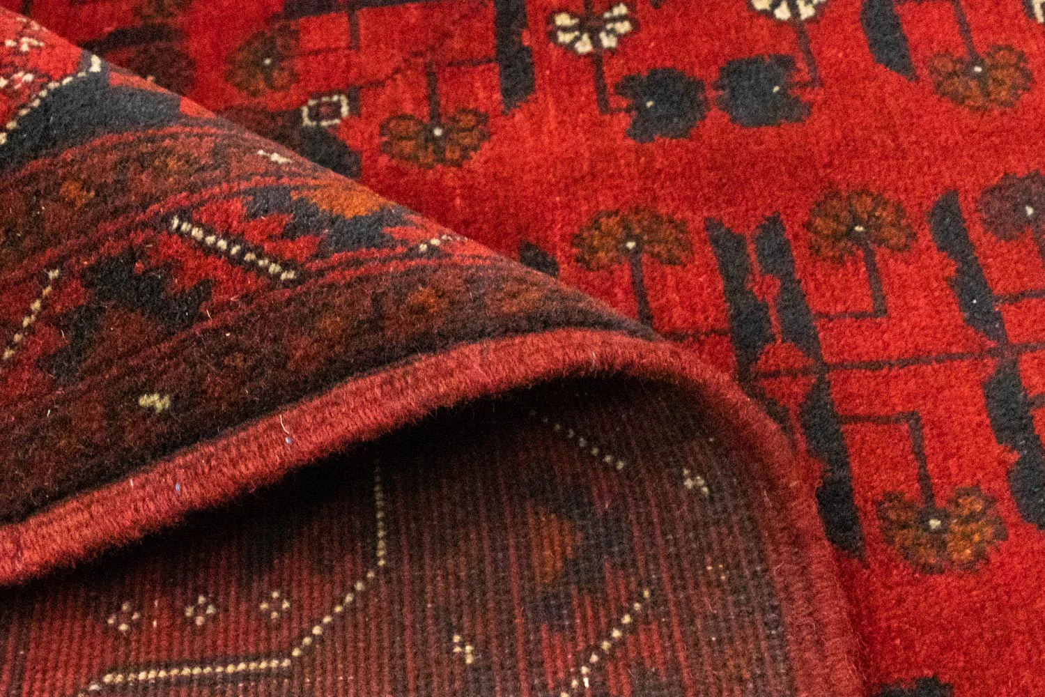 Afghan Teppich - Kunduz 197 x 149 cm - rot - Image 4