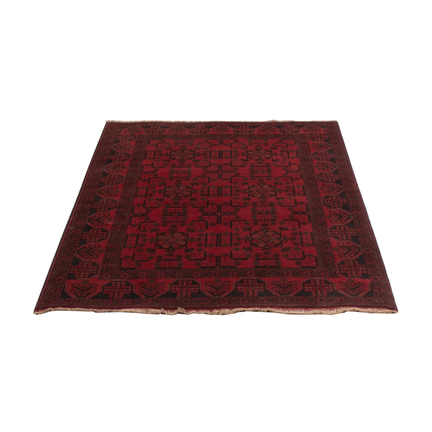 Afghan Teppich - Kunduz - 198 x 126 cm - rot - Image 5