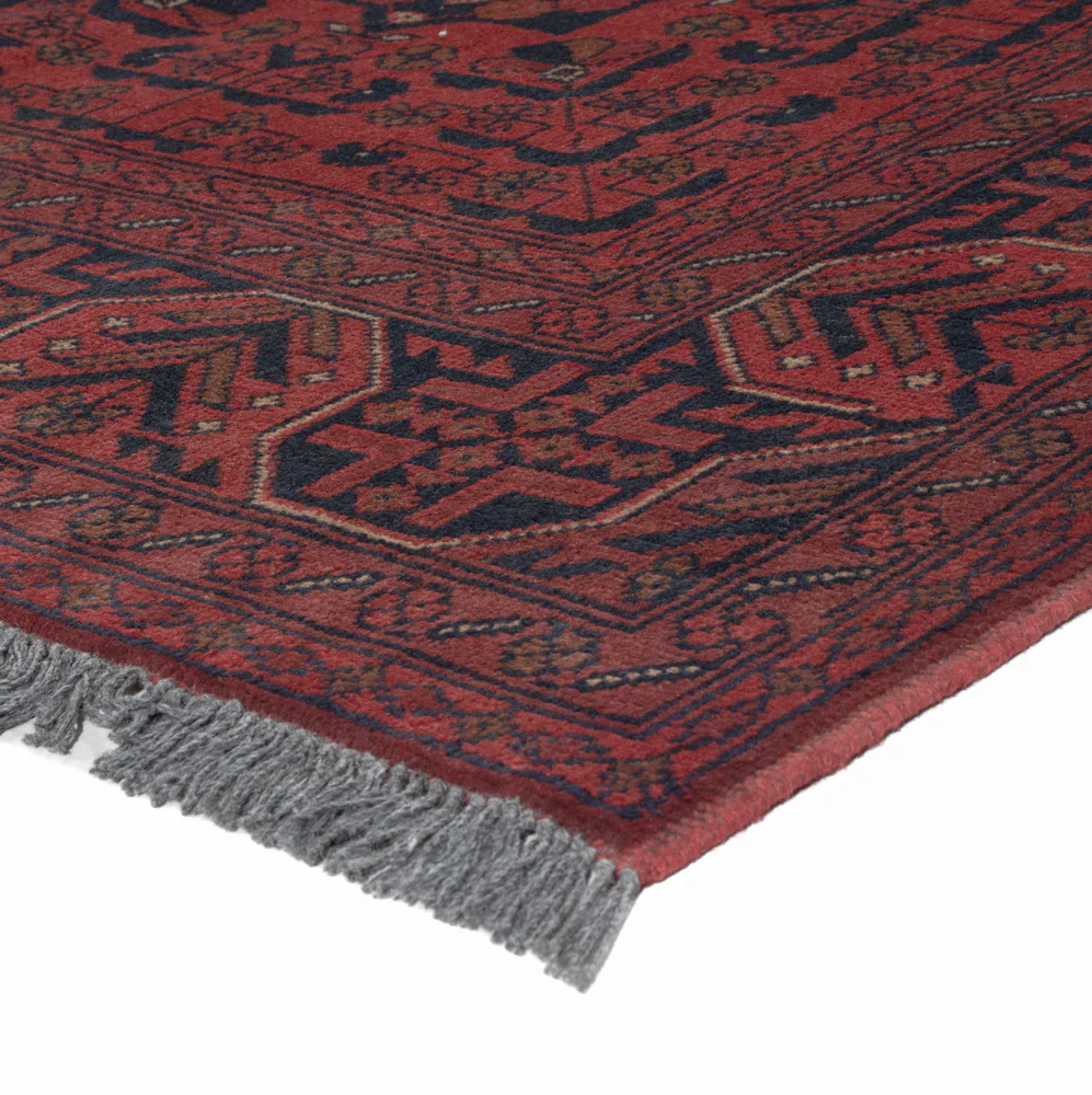 Afghan Teppich - Kunduz - 198 x 148 cm - rot - Image 4