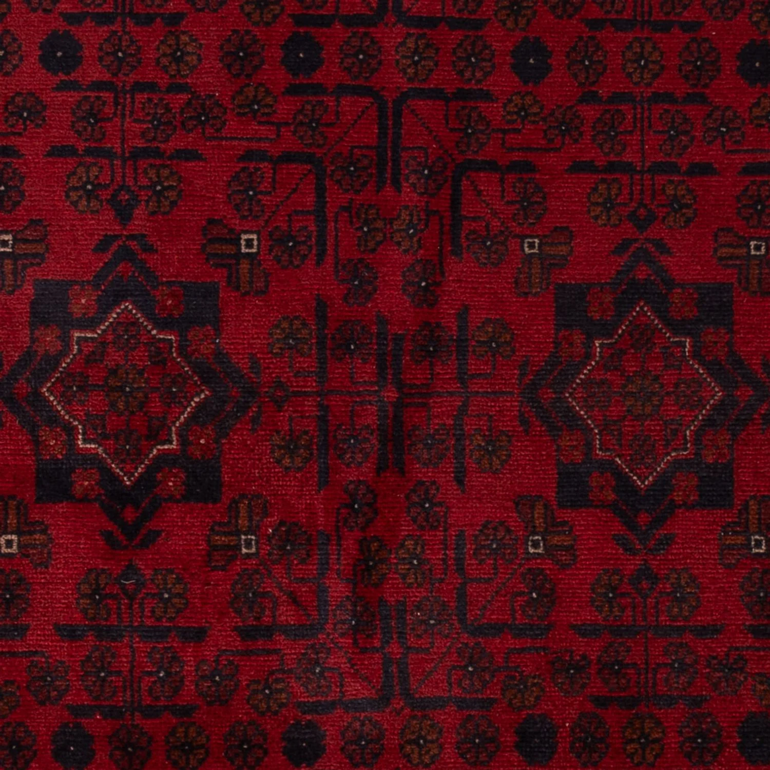 Afghan Teppich - Kunduz - 199 x 124 cm - dunkelrot - Image 2