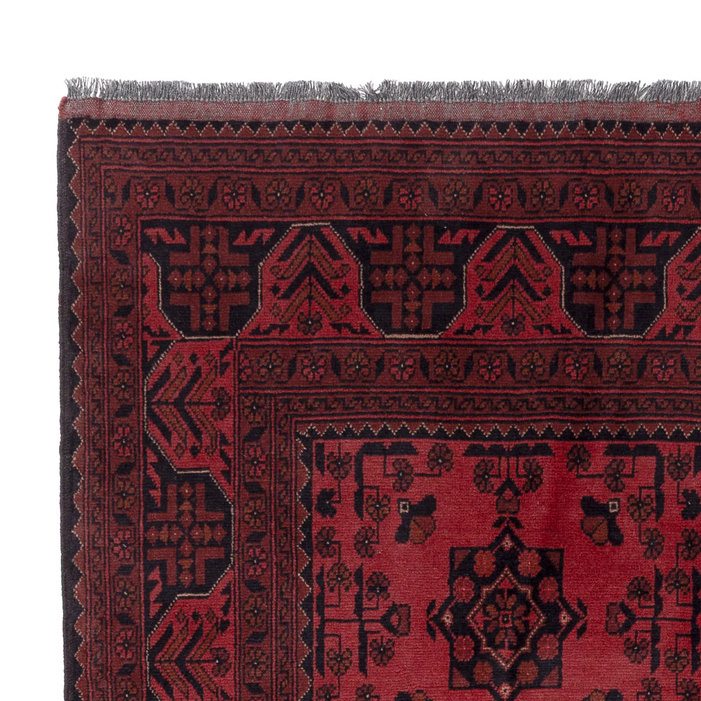 Afghan Teppich - Kunduz - 200 x 153 cm - rot - Image 3