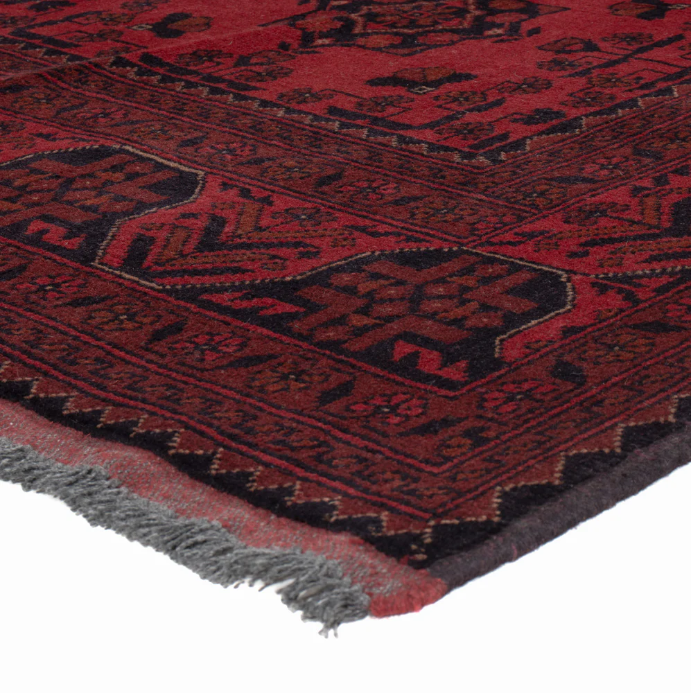 Afghan Teppich - Kunduz - 200 x 153 cm - rot - Image 4