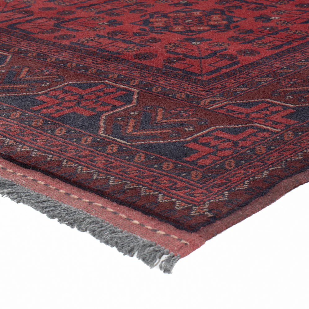 Afghan Teppich - Kunduz - 201 x 148 cm - rot - Image 4